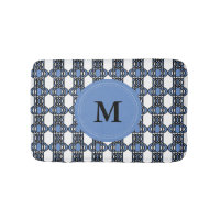 Padrão de escaravelho de Abstrato azul de monogram