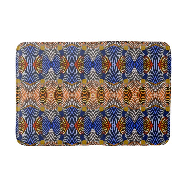 Tapete De Banheiro Padrão de estilo Bath Mat/African (Frente)