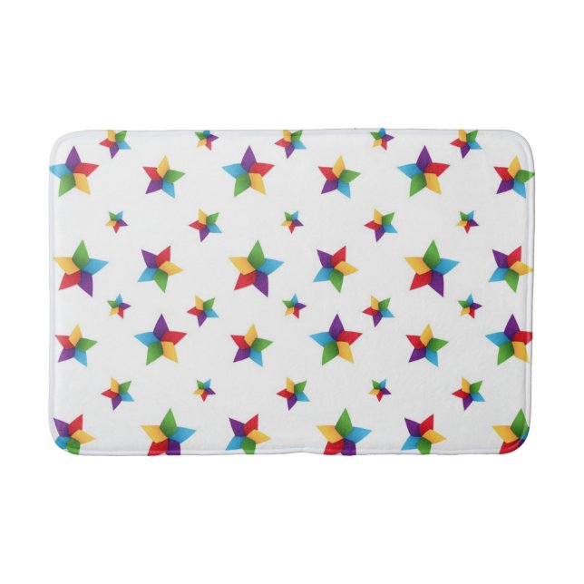 Tapete De Banheiro Padrão de estrelas (Frente)