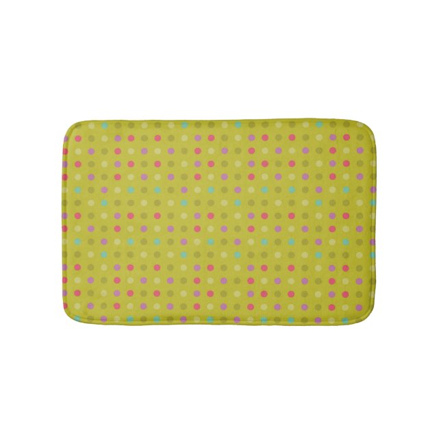 Tapete De Banheiro Padrão de fundo Polka-dot (frente)