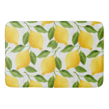 Padrão de limões de aquarela