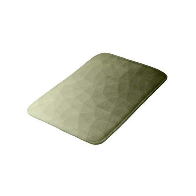 Tapete De Banheiro Padrão de malha geométrica gradiente verde claro d (Angulado)