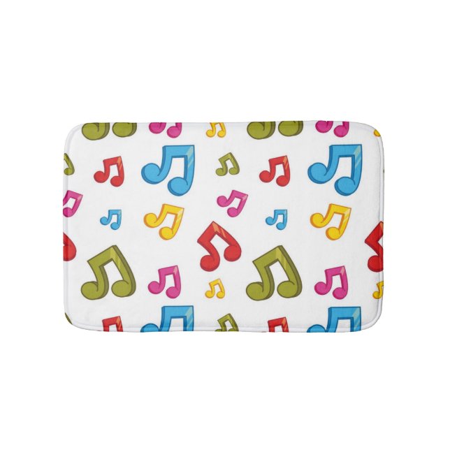 Tapete De Banheiro Padrão de música (frente)