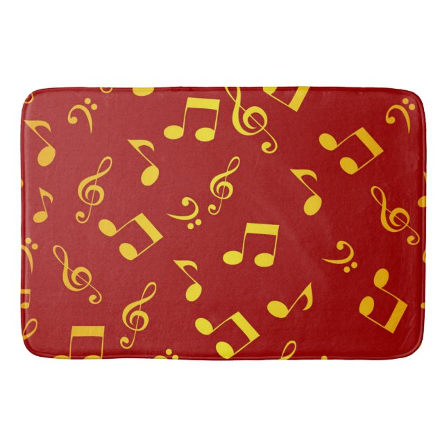 Tapete De Banheiro Padrão de música (Frente)