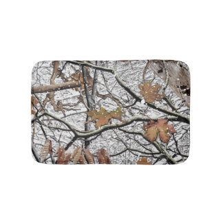 Tapete De Banheiro Padrão de Neve de Camuflagem de Caça 2