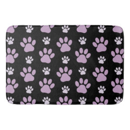 Tapete De Banheiro Padrão De Patas, Patas Liláticas, Patas Cachorros,