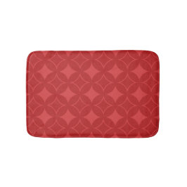 Tapete De Banheiro Padrão de shippo vermelho