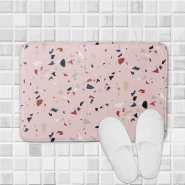 Tapete De Banheiro Padrão de Terrazzo Moderno Abstrato de Meados do S