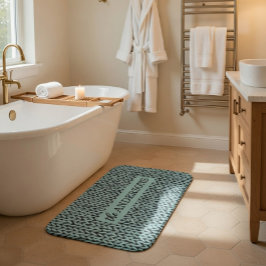 Tapete De Banheiro Padrão de Tricô Personalizado