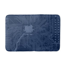 Padrão do circuito da placa-mãe do Geek azul