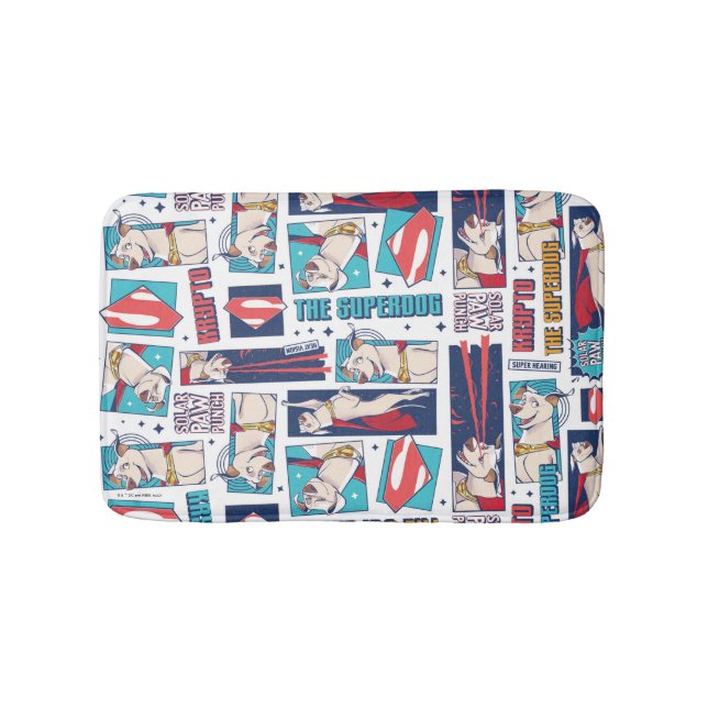 Tapete De Banheiro Padrão do painel de músicas Krypto (frente)