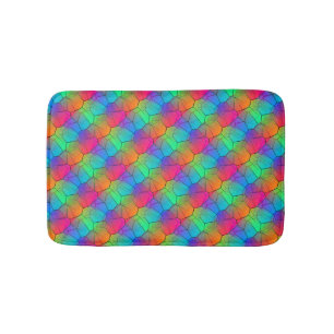 Tapete De Banheiro Padrão Elegante Arco-íris