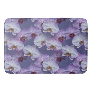 Tapete De Banheiro Padrão Elegante e Sem Costura de Orquídeas com Vei