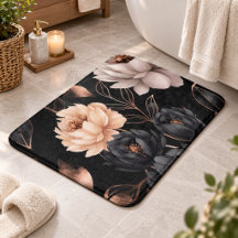Padrão Elegante Luxo de Rosas Florais Douradas à M