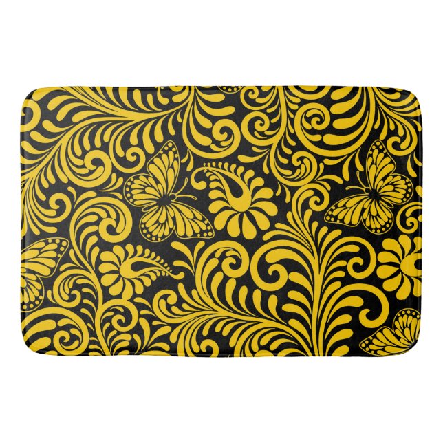TAPETE DE BANHEIRO PADRÃO FLORAL (Frente)
