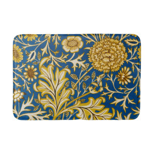 Tapete De Banheiro Padrão Floral Azul Cherwell de William Morris