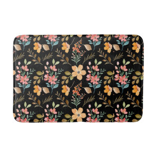 Tapete De Banheiro Padrão Floral de Superfície - Primavera de Aquarel