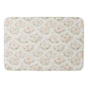 Tapete De Banheiro Padrão Floral Nupcial