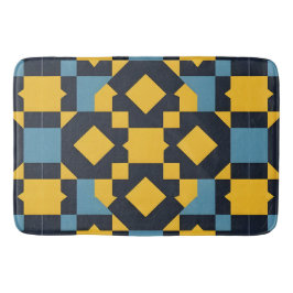 Tapete De Banheiro Padrão Geométrico de abstrato com Cores Vibrantes