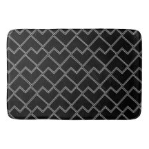 Padrão Geométrico Preto e Branco Chic Moderno