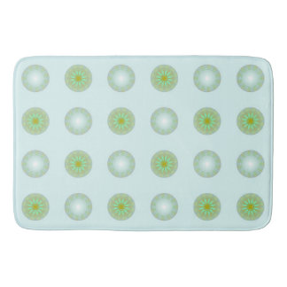 Tapete De Banheiro Padrão Geométrico Verde Pastel e Cinza