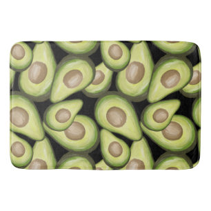 Tapete De Banheiro Padrão Gourmet Fresco Vegan Avocado