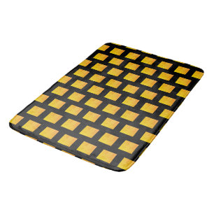 Tapete De Banheiro Padrão Grunge Preto e Dourado Falso