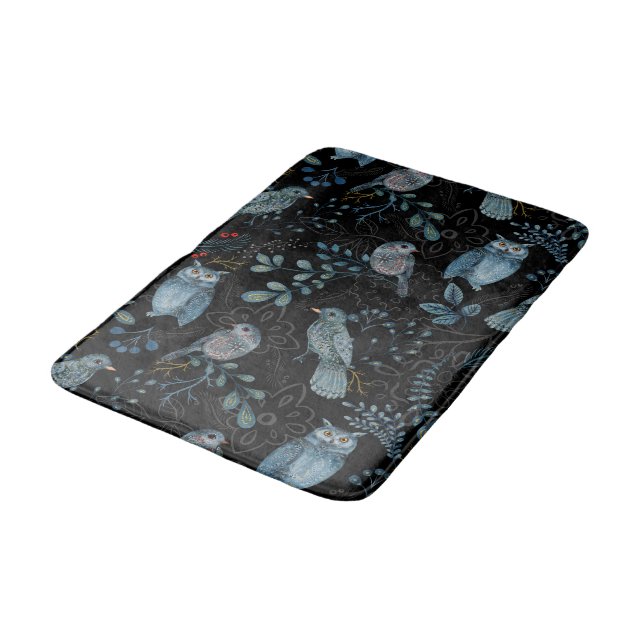 Tapete De Banheiro Padrão intricado floral e paisley (Angulado)