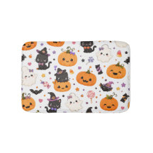 Padrão Kawaii de Halloween com Abóboras Fofas