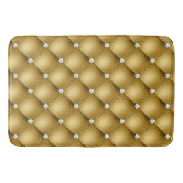 Tapete De Banheiro Padrão Luxuoso de Diamante Rebordado a Ouro