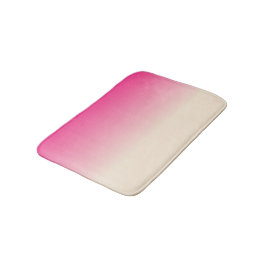 Tapete De Banheiro Padrão Ombre Branco Antigo e Rosa Céu de Inverno