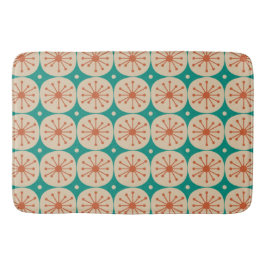 Tapete De Banheiro Padrão Retro de Pontos Atômicos Modernos de Meados