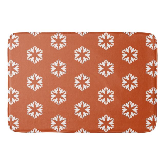 Tapete De Banheiro Padrão Retro Starburst Decoração Boho (Frente)