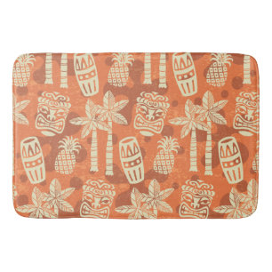 Tapete De Banheiro Padrão Tiki Moderno Retro de Meados do Século