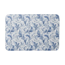 Tapete De Banheiro Padrão Toile de País Francês Azul