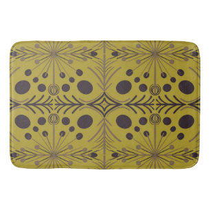Tapete De Banheiro Padrão Verde de Seta Geométrica de Boho