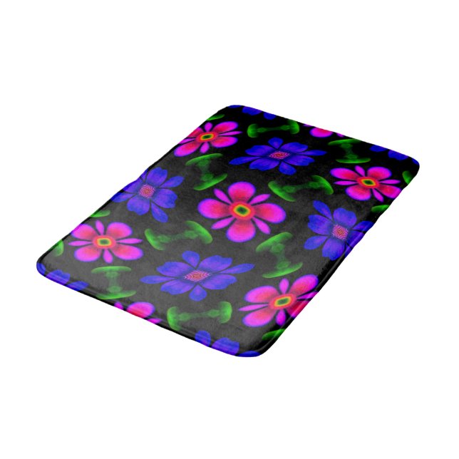 Tapete De Banheiro Padrões de flores rosa adoráveis (Angulado)