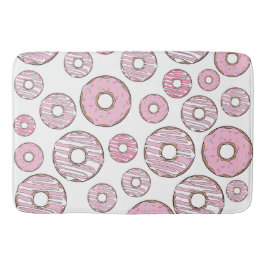 Tapete De Banheiro Padrões De Rosquinhas, Rosquinhas Rosa, Prensas