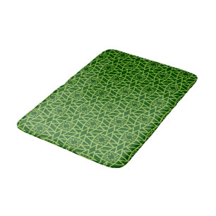 Tapete De Banheiro Padrões Geométricos Verdes Elegantes