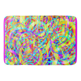 Tapete De Banheiro Padrões Neon brilhante