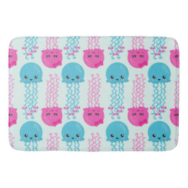 Tapete De Banheiro Padrões para águas-vivas, águas-vivas-vivas-doces,