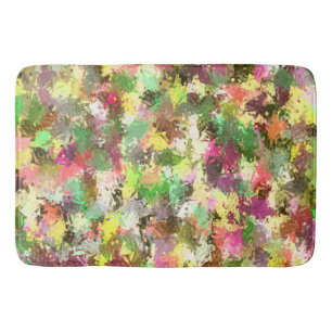 Tapete De Banheiro Paint Splatter Autumn Color deixa Abstrato