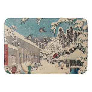 Tapete De Banheiro paisagem de inverno de Hiroshige japão ukiyo-e ant