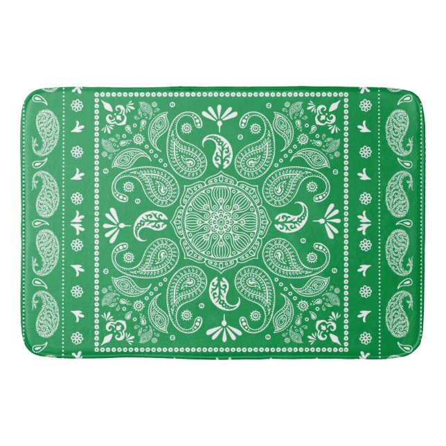 Tapete De Banheiro Paisley Pattern-1 Bath Mat (Frente)