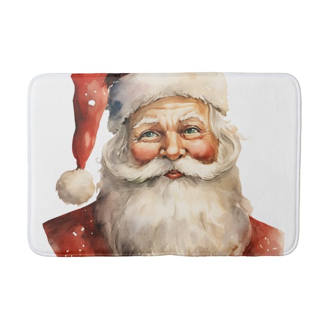 Tapete De Banheiro Papai Noel Natal Retrô (Frente)