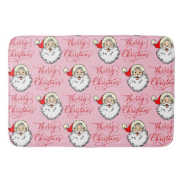 Tapete De Banheiro Papais noeis Vintage enfrentam um padrão perfeito