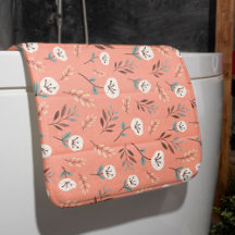 Papas brancas Bath Mat em Vermelho