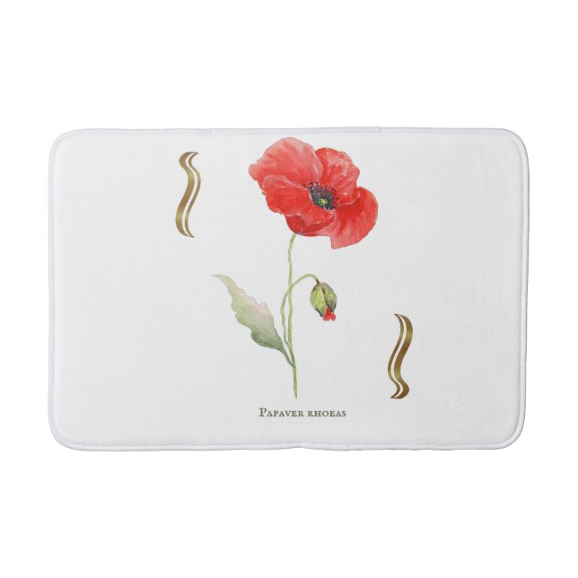Tapete De Banheiro Papaver rhoeas  (Frente)
