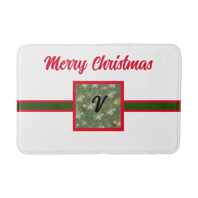 Tapete De Banheiro Paperwhites de Natal - Bath Mat Personalizável (Frente)