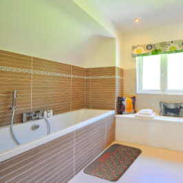 Tapete De Banheiro Papo marrom de papoula